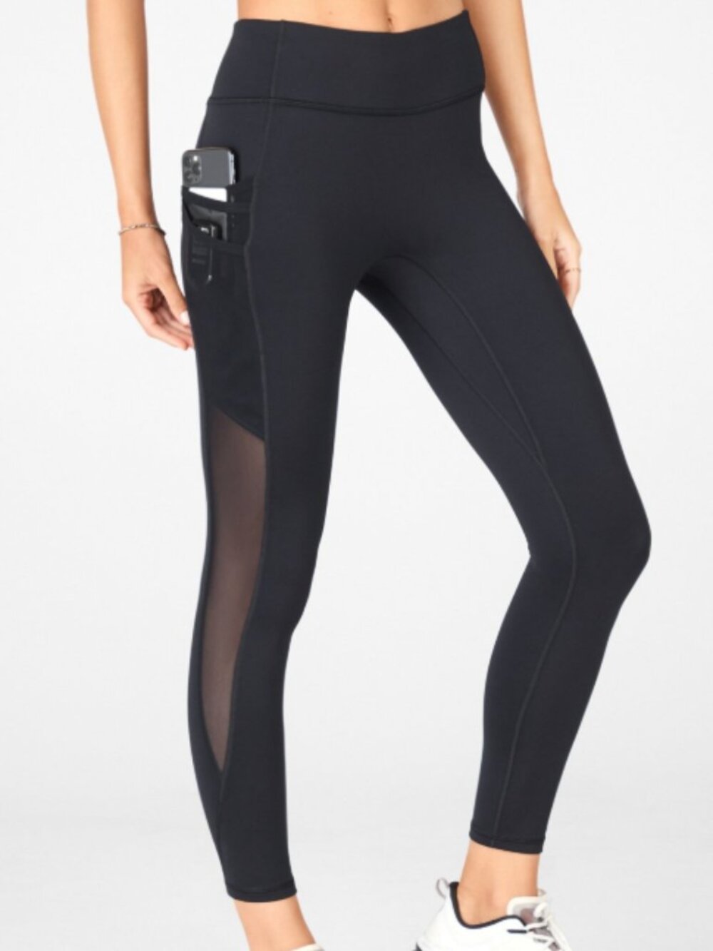 Fabletics Motion365 Mid-Rise 7/8 Gray Leggings